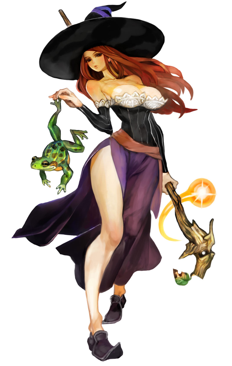 Sorceress Concept Art from Dragon's Crown