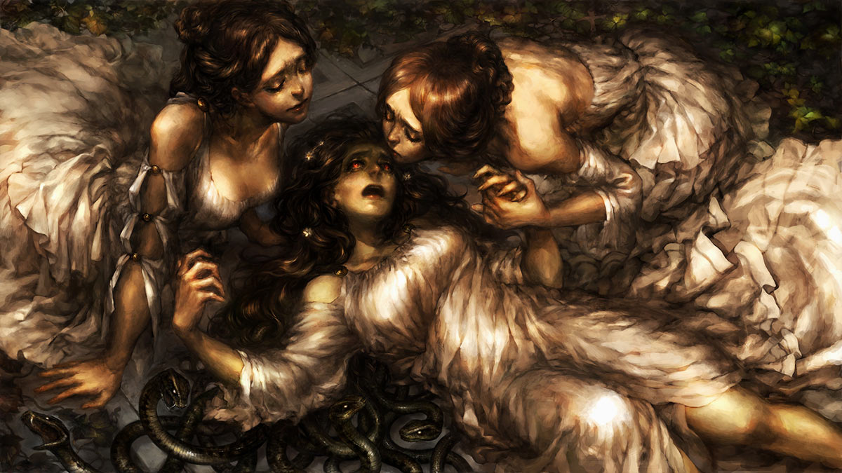 The Gorgon Sisters Art from Dragon's Crown