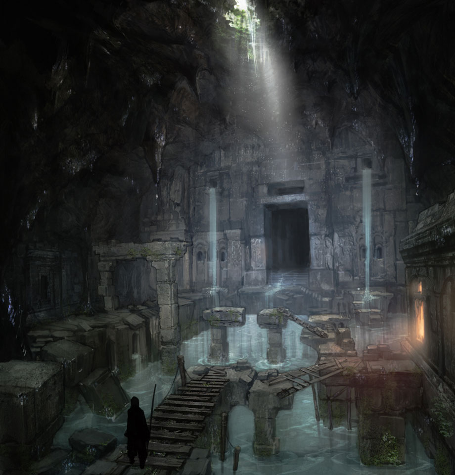Water Ruins Art from Dragon's Dogma