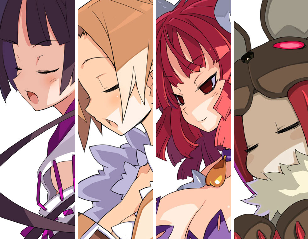 Character Faces Art from Disgaea 4: A Promise Unforgotten