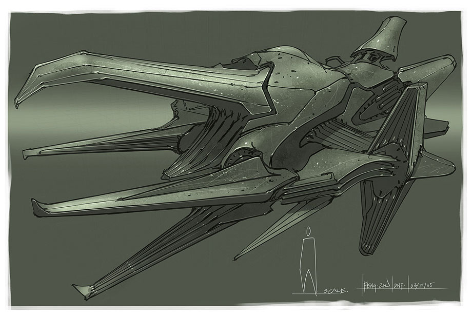 Alien Ship Art from Duke Nukem Forever
