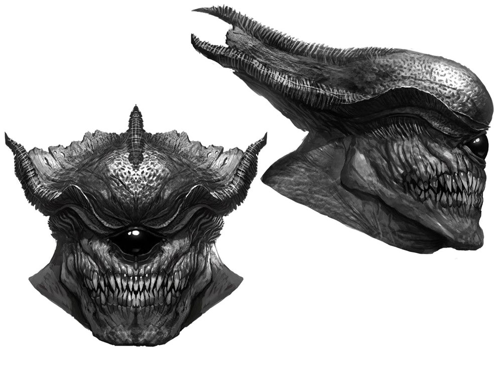 Cycloid Emperor Head Art from Duke Nukem Forever