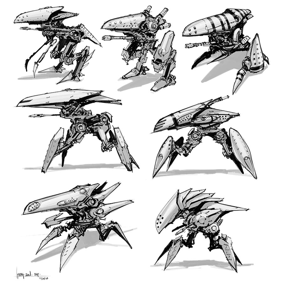 Droid Concept Art from Duke Nukem Forever