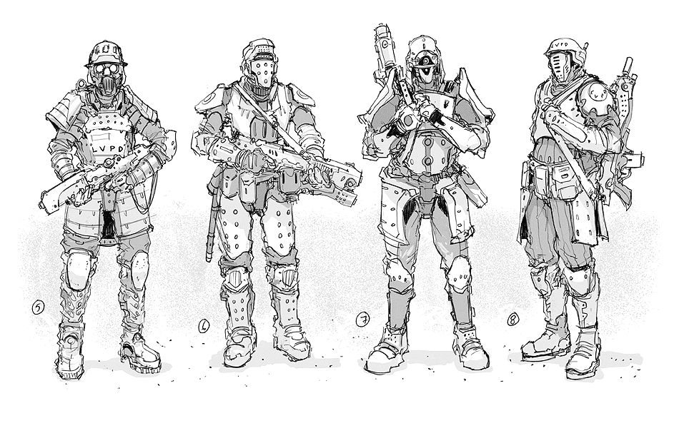 EDF Soldiers Art from Duke Nukem Forever