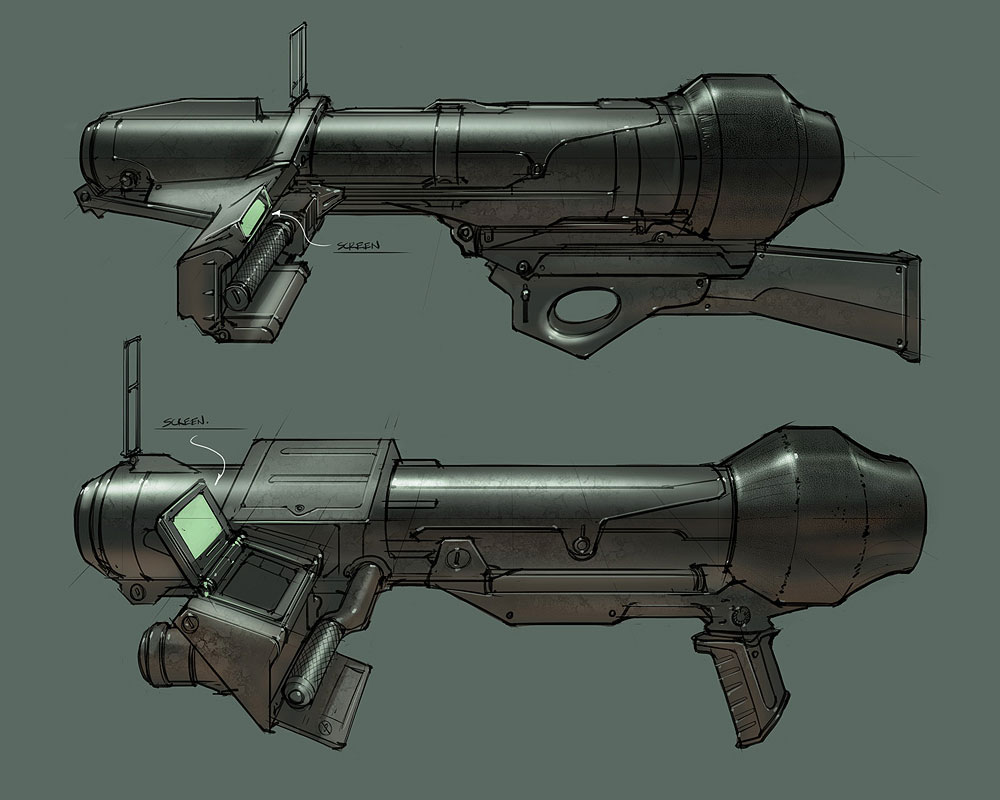 Gun Concept Art from Duke Nukem Forever