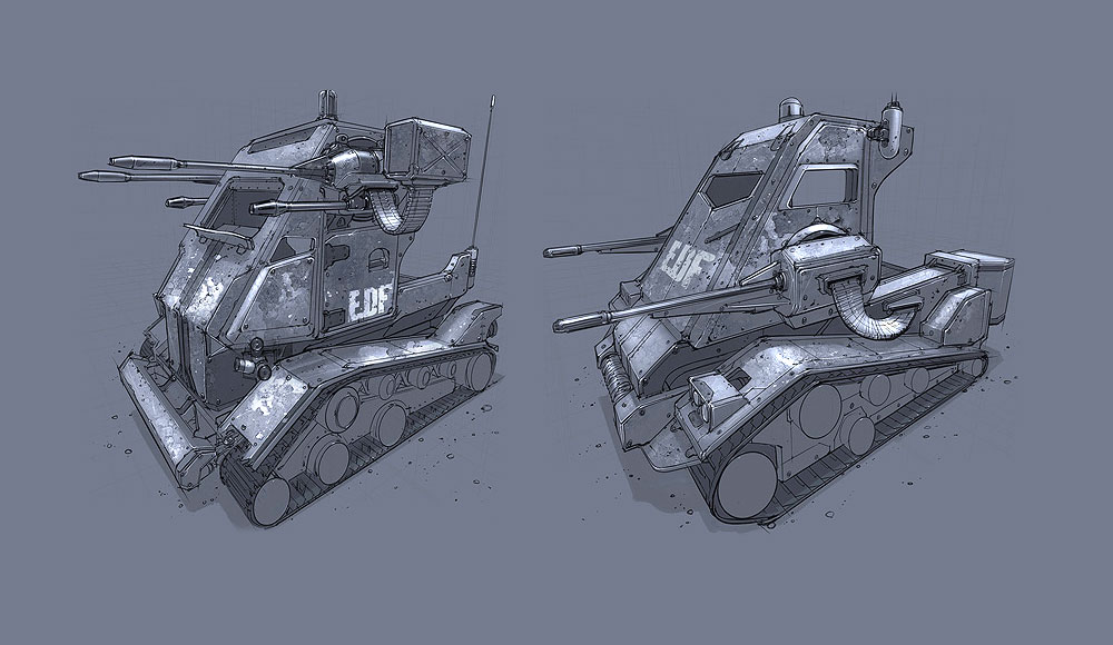 Gun Tank Art from Duke Nukem Forever
