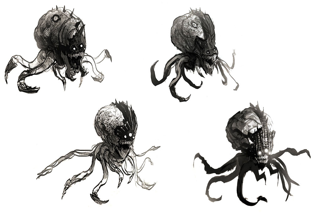 Octabrain Concept Art from Duke Nukem Forever