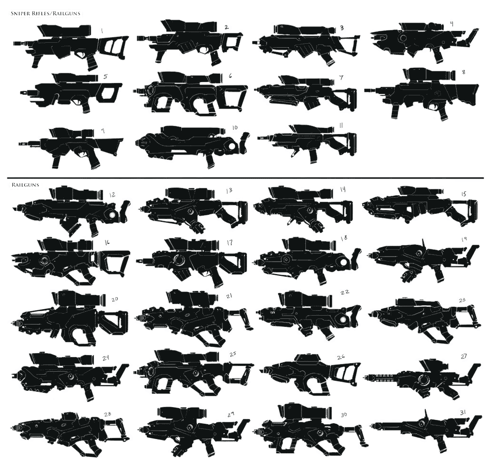 Railgun Concept Art from Duke Nukem Forever