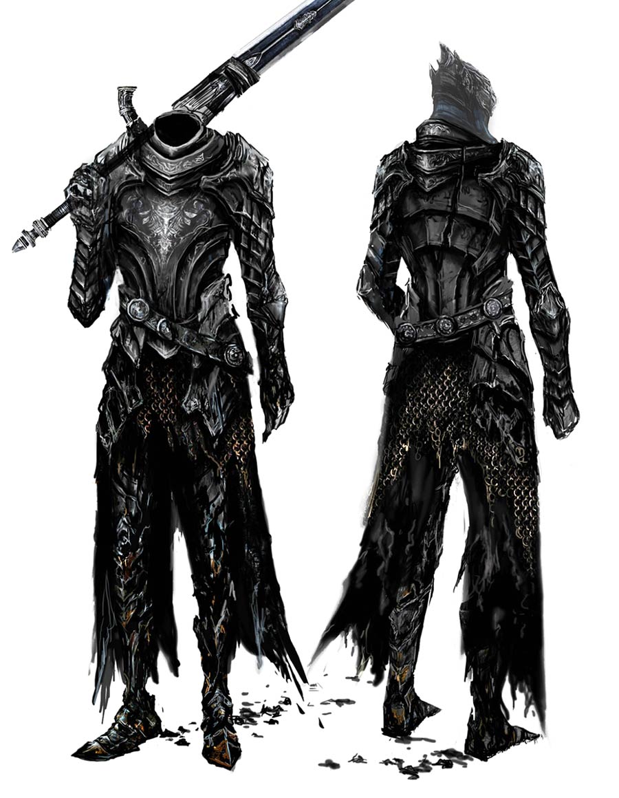Artorias the Abysswalker Concept Art from Dark Souls