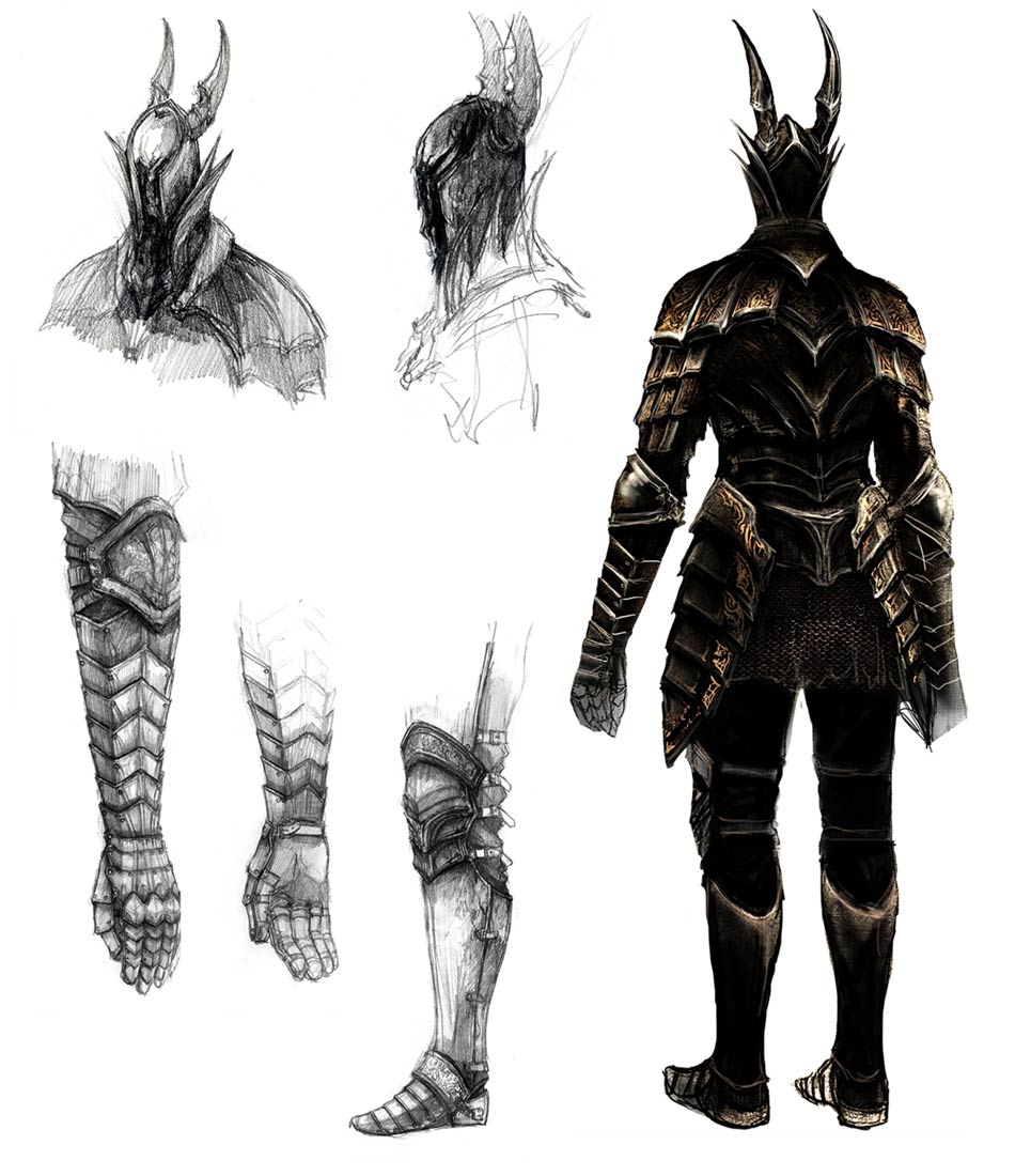 Black Knight Artwork from Dark Souls