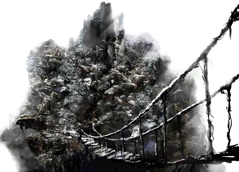 Entrance to Painted World of Ariamis Art from Dark Souls