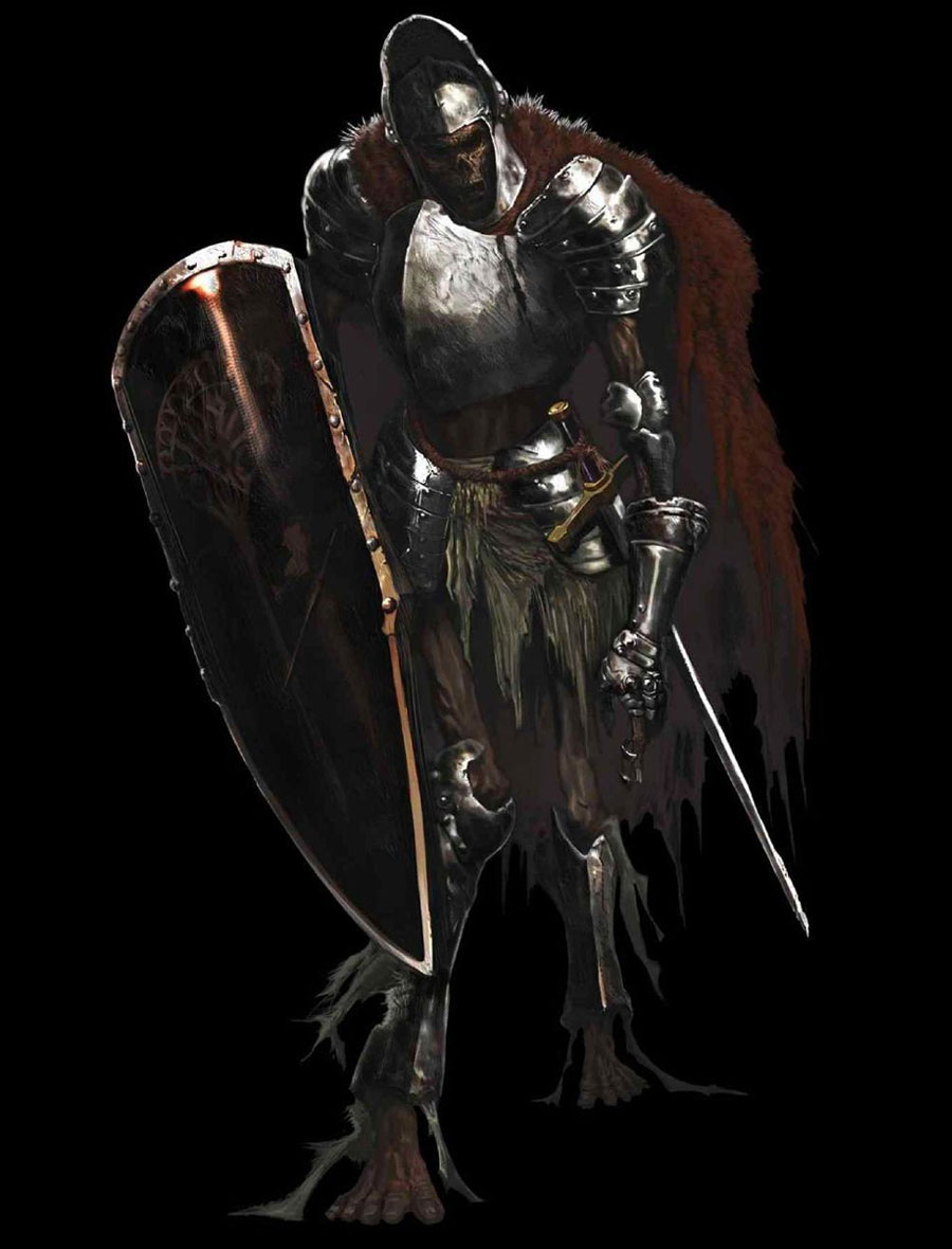 Undead Knight Art from Dark Souls