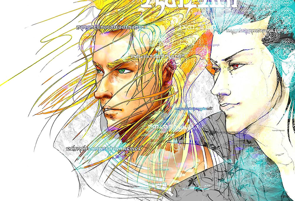 Enoch & Lucifel Art from El Shaddai: Ascension of the Metatron