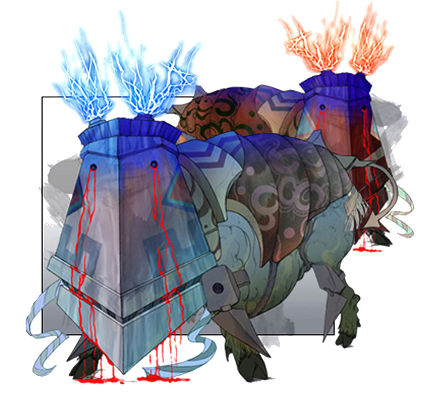 Foola & Woola Art from El Shaddai: Ascension of the Metatron