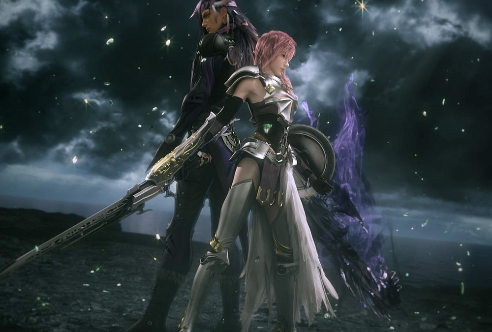 Caius & Lightning Art from Final Fantasy XIII-2