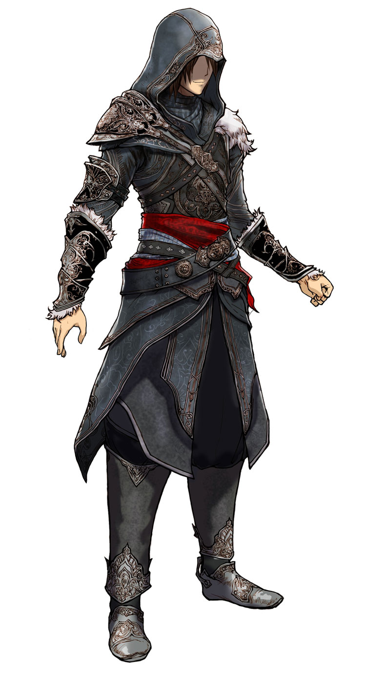 Noel, Ezio Costume Art from Final Fantasy XIII-2