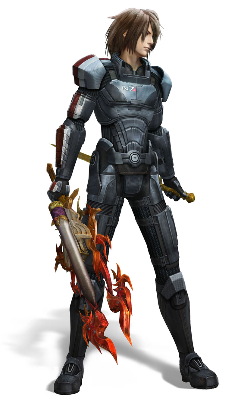 Noel, Mass Effect DLC Costume Art from Final Fantasy XIII-2