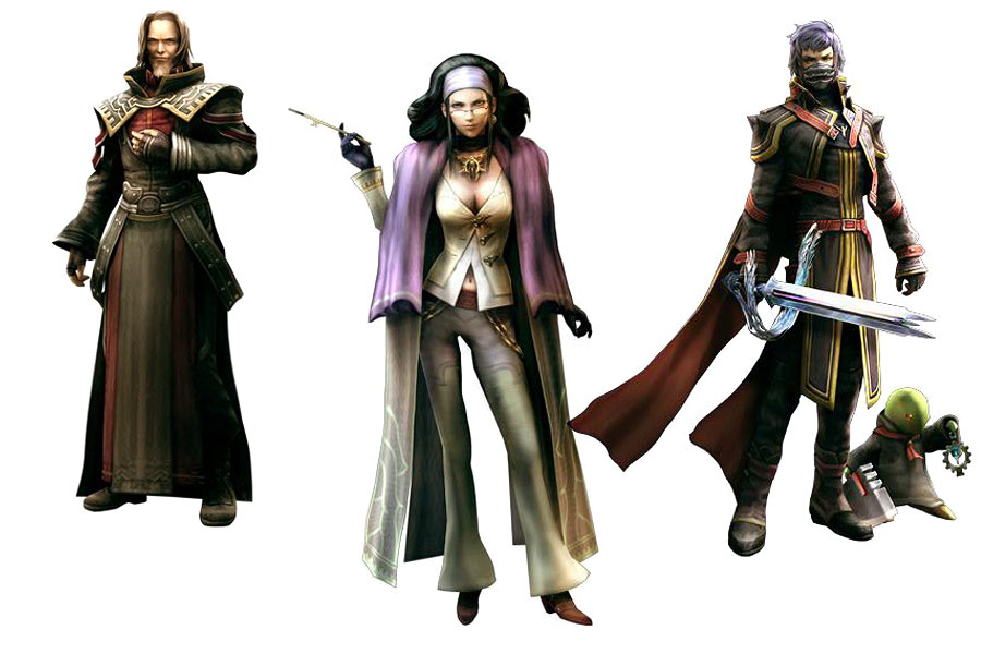 Khalia, Arecia, & Kurasame Art from Final Fantasy Type-0