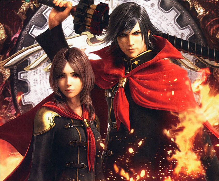 Rem & Machina Art from Final Fantasy Type-0