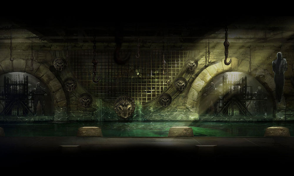 Liu Kang Stage Background Art from Mortal Kombat