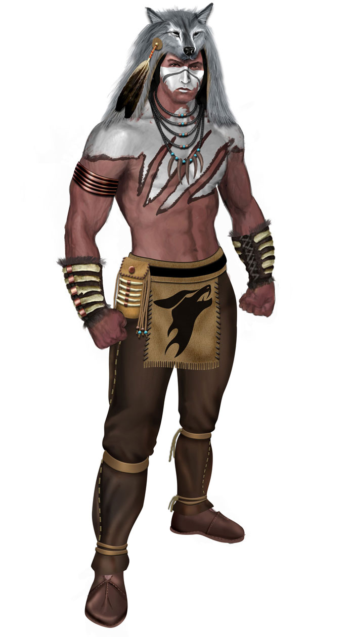Nightwolf Art from Mortal Kombat
