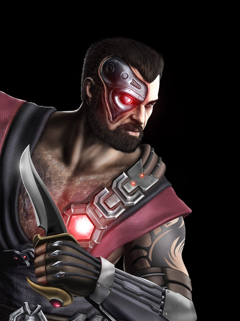 Kano Portrait Art from Mortal Kombat