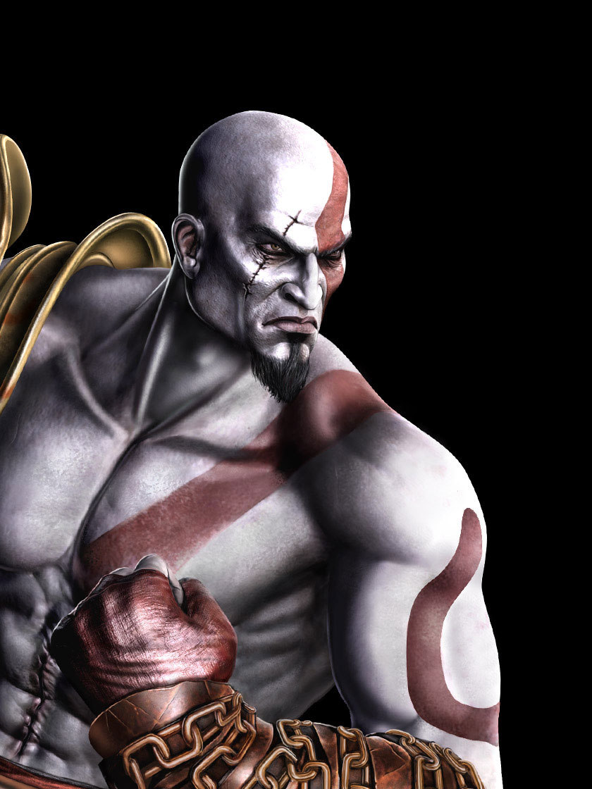 Kratos Portrait Art from Mortal Kombat