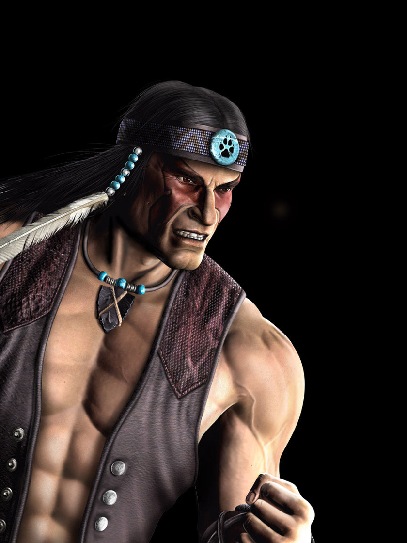 Nightwolf Portrait Art from Mortal Kombat