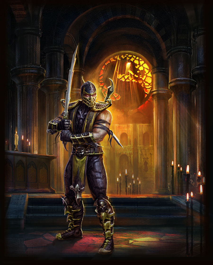 Scorpion Illustration from Mortal Kombat