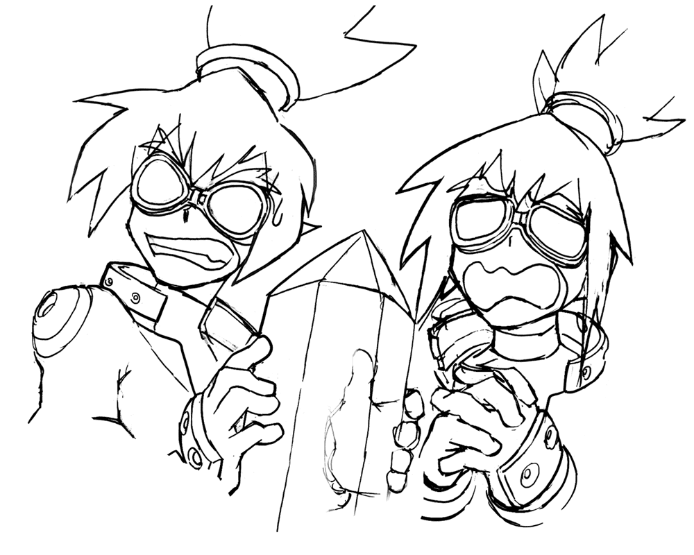 Barrett Sketches from Mega Man Legends 3