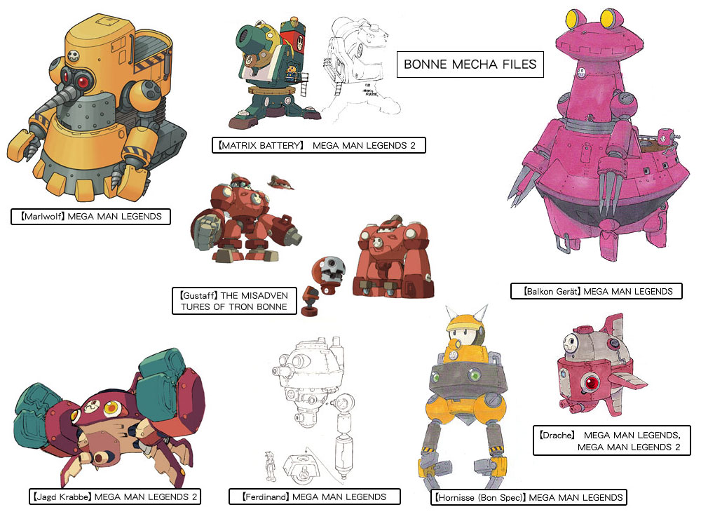 Bonne Mecha Art from Mega Man Legends 3