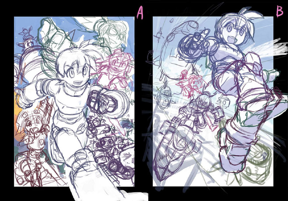 Promotional WIP Art from Mega Man Legends 3