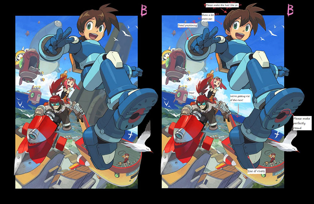 Promotional WIP Art from Mega Man Legends 3
