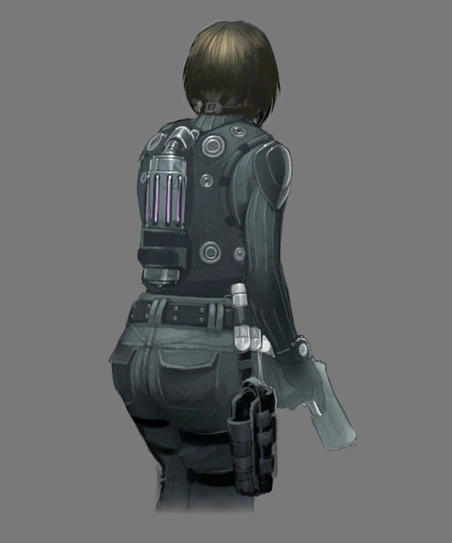 Four Eyes, Backside Art from Resident Evil: Operation Raccoon City