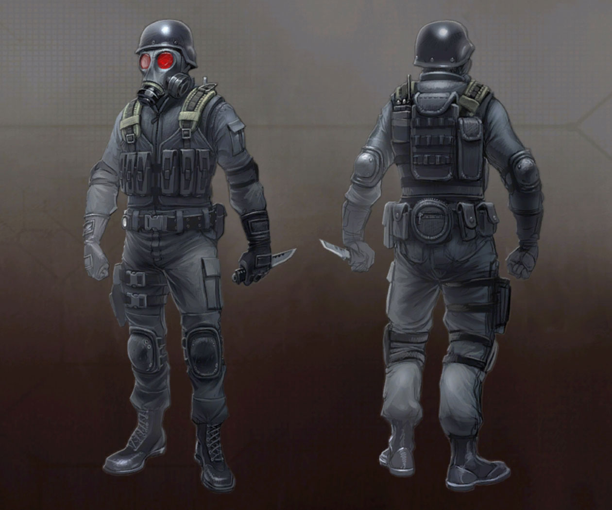 HUNK Concept Art from Resident Evil: Operation Raccoon City