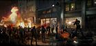 Leon Fighting Zombies