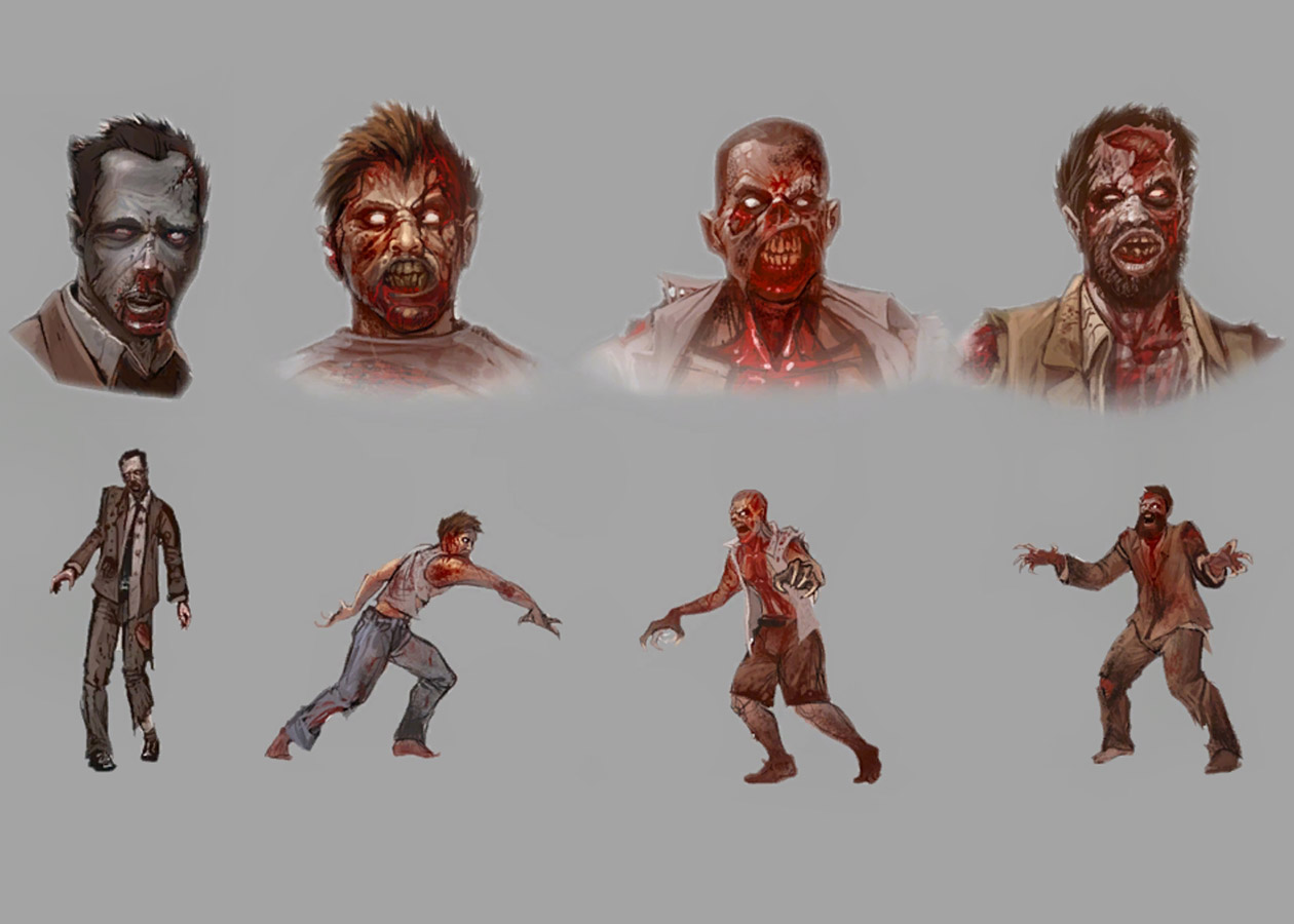 Zombie Concept Art from Resident Evil: Operation Raccoon City