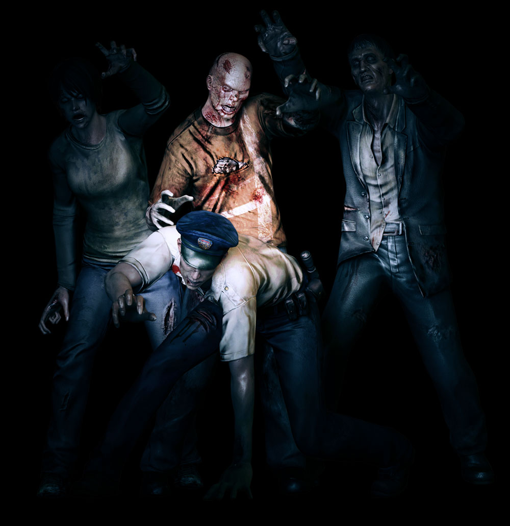 Zombie Group Art from Resident Evil: Operation Raccoon City