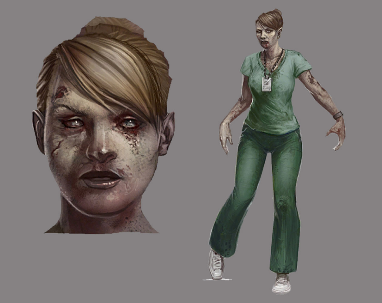 Zombie Nurse Art from Resident Evil: Operation Raccoon City