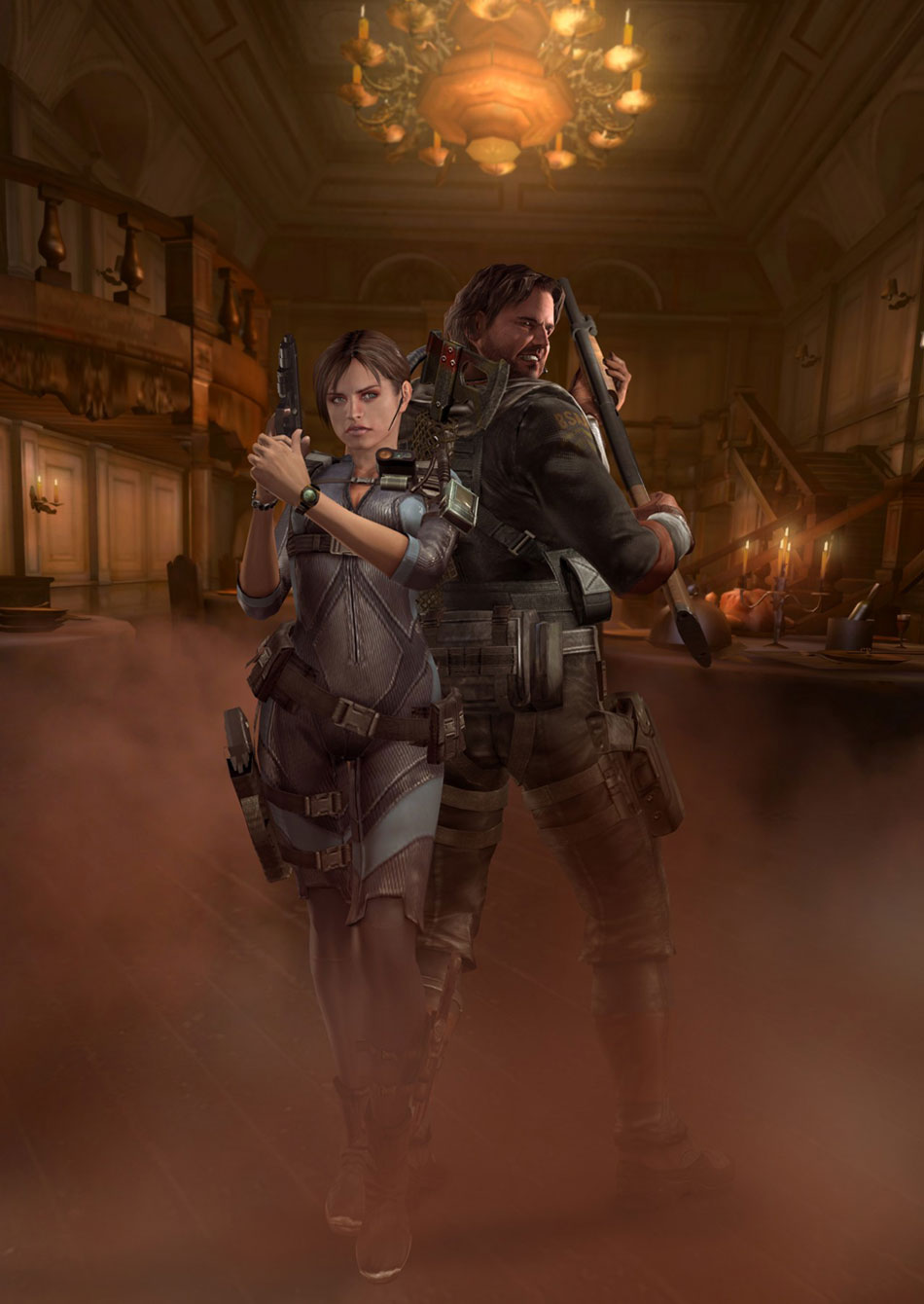 Jill & Parker Art from Resident Evil: Revelations