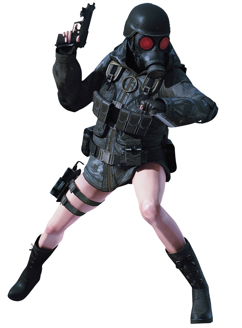 Lady HUNK Art from Resident Evil: Revelations
