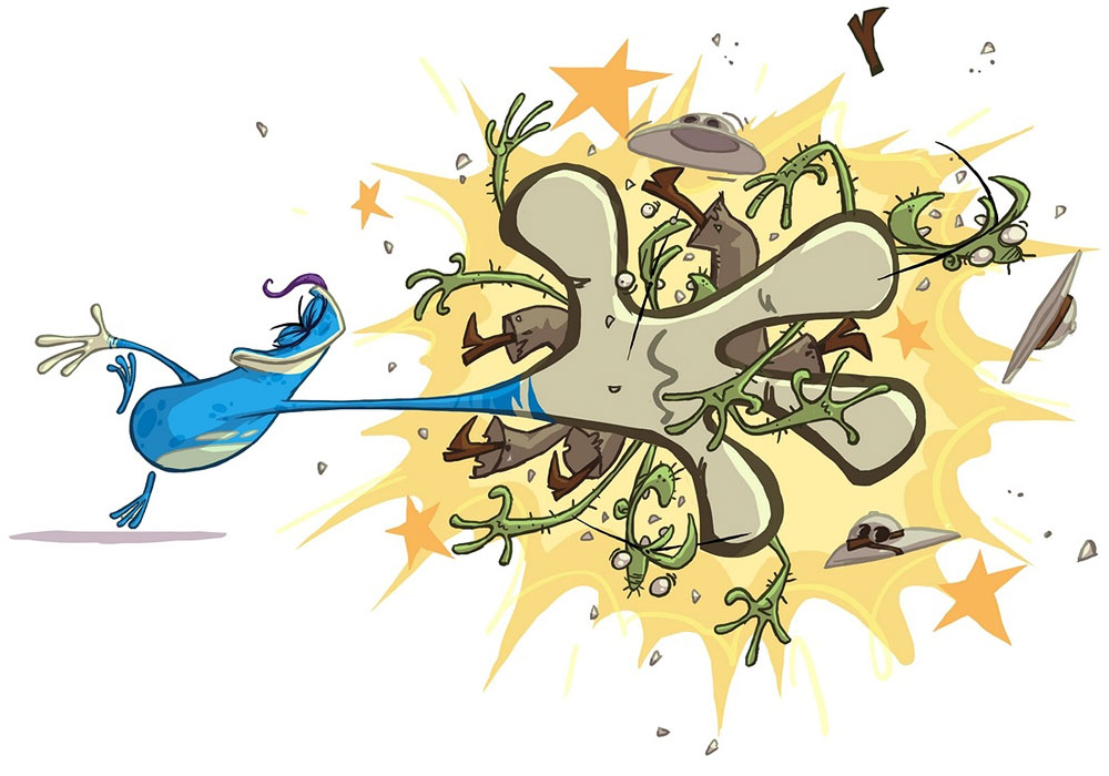 Globox Mega Smack Art from Rayman Origins