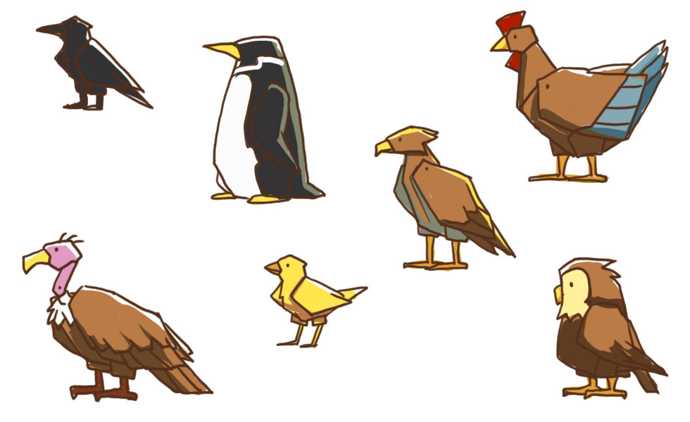 Birds Art from Scribblenauts