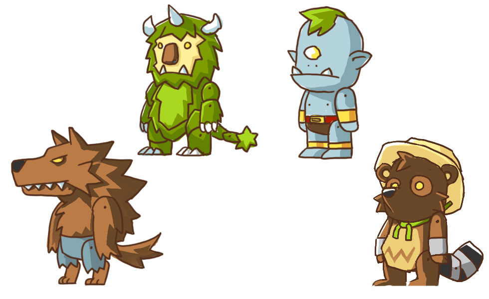 Monsters Art from Scribblenauts