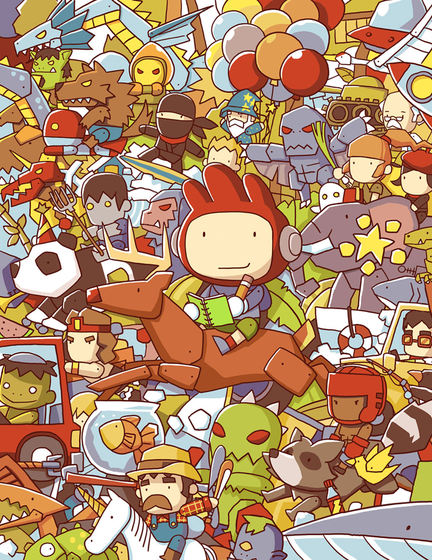 Promo Poster Art from Scribblenauts