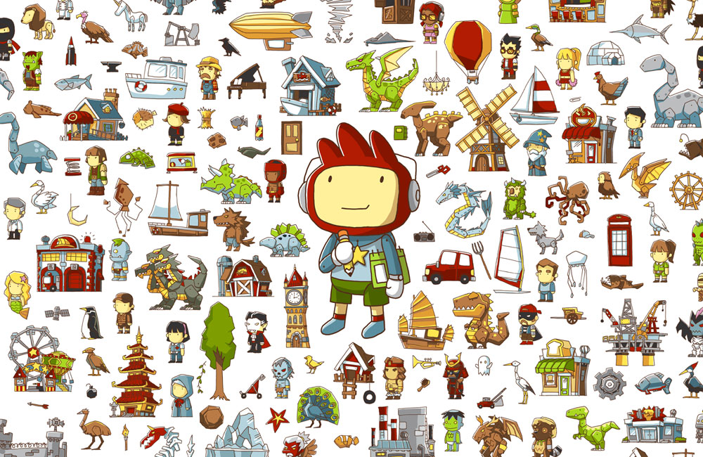 Scribbles Composite Art from Scribblenauts