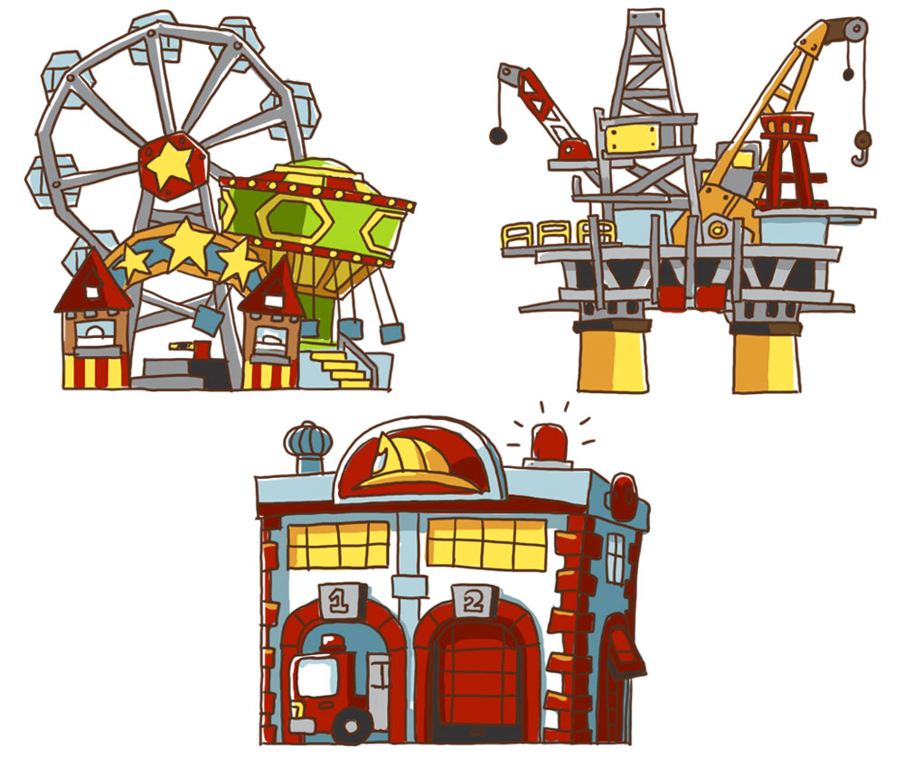 Structures Art from Scribblenauts