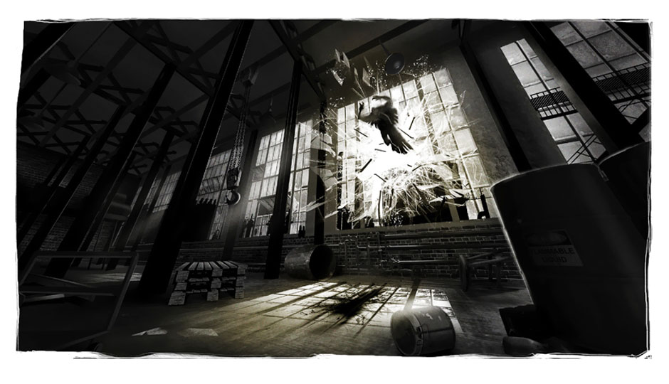 Vulture Entrance Concept Art from Spider-Man: Shattered Dimensions