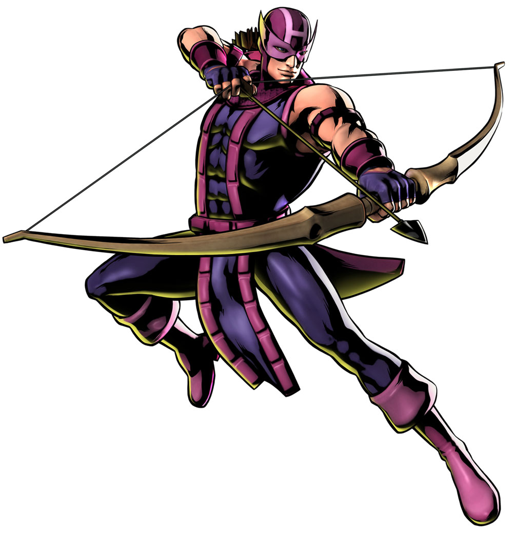 Hawkeye Art from Ultimate Marvel vs. Capcom 3