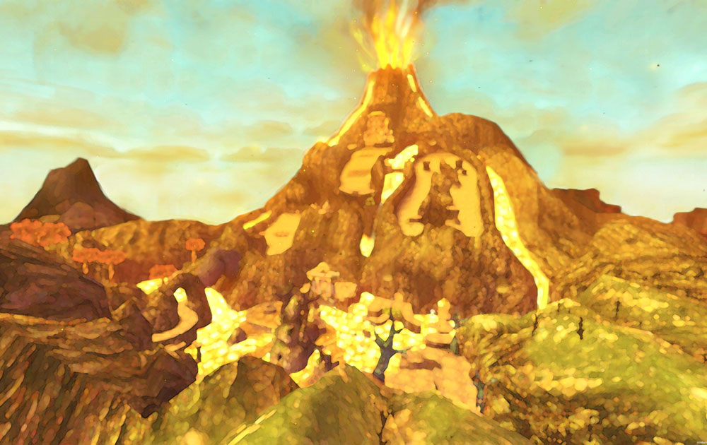 Eldin Volcano Art from The Legend of Zelda: Skyward Sword